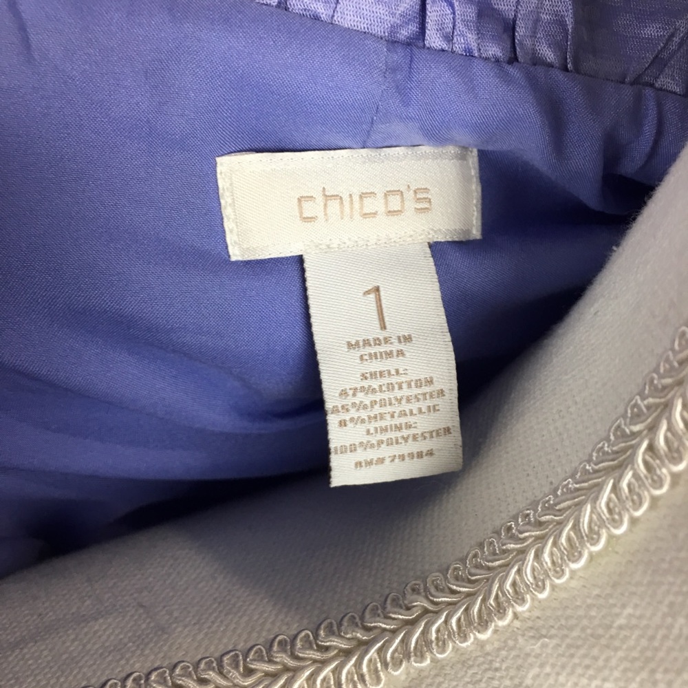 Chicos Lightweight Lavender Full Zip Jacket - image 6